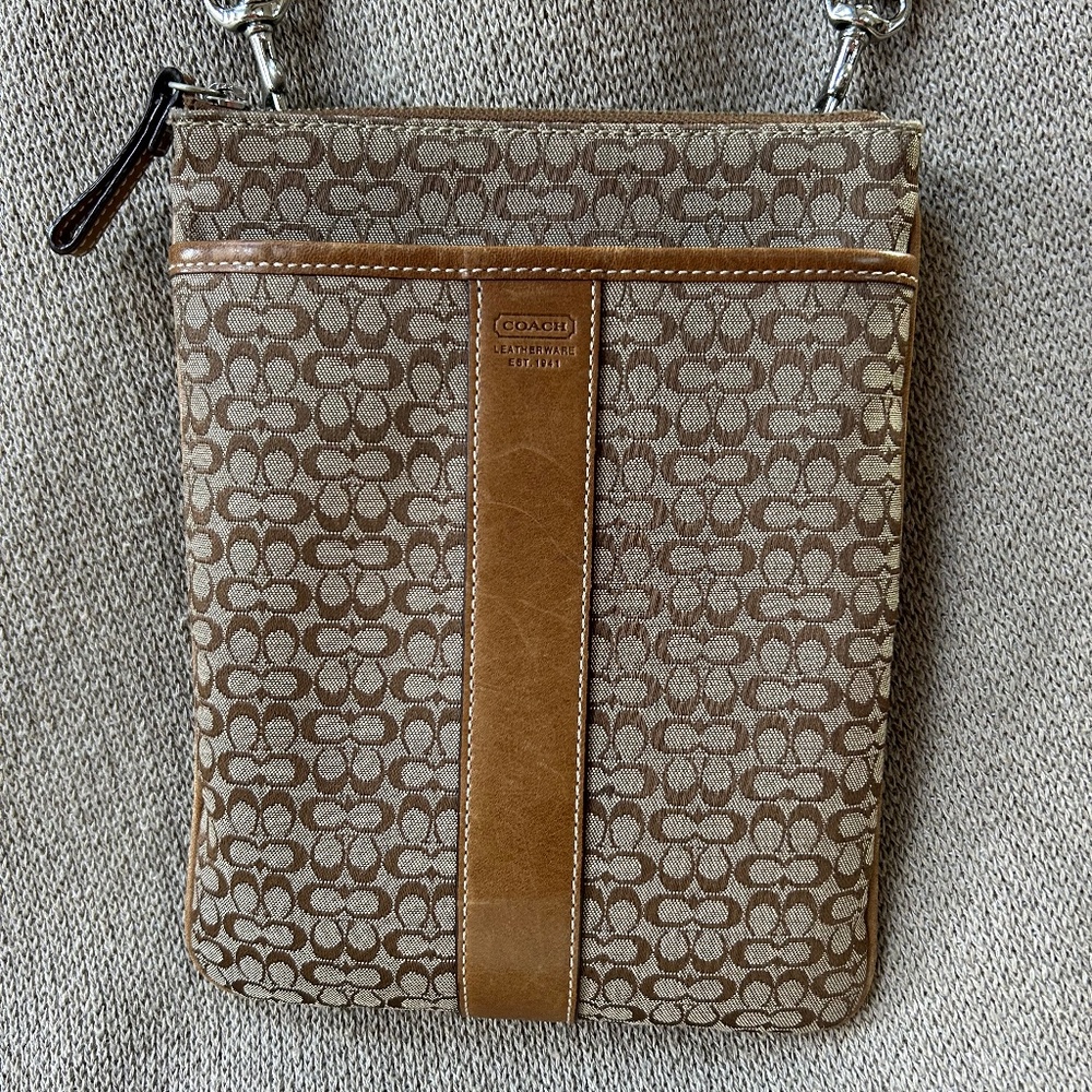 Designer - COACH  Crossover Bag, New, Never Used.  9" x 6.5".